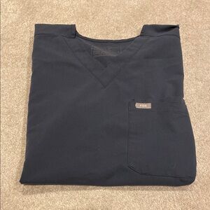 Figs Men's Short Sleeve Scrub Top - Navy Blue